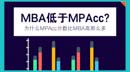 憑什么MBA分?jǐn)?shù)線比MPAcc低這么多？