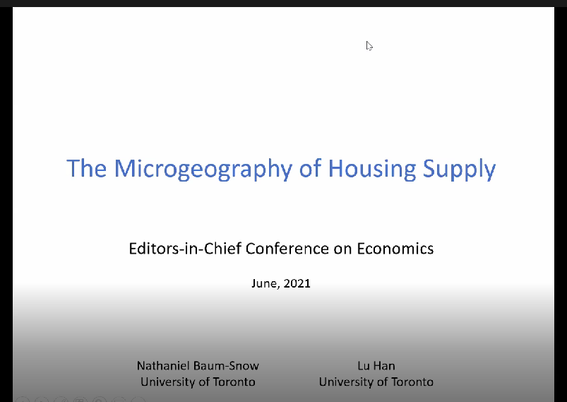 經濟學頂級期刊主編系列專題講座之三：城市經濟學頂刊《Journal of Urban Economics》主編講座成功舉辦
