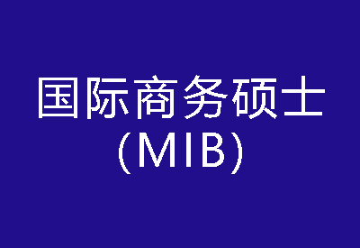 40種碩士專業學位概覽——國際商務碩士（MIB）