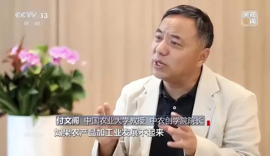 焦點(diǎn)訪談 | 中國(guó)農(nóng)業(yè)大學(xué)付文閣教授接受央視采訪，談三產(chǎn)融合關(guān)鍵是解決人才問(wèn)題