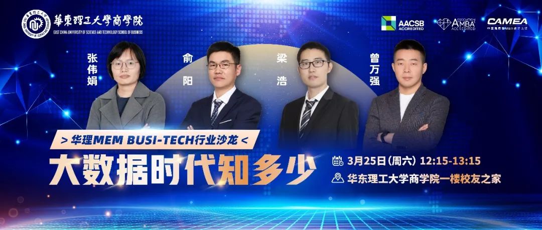 活動回顧 | 華理MEM Busi-Tech 行業沙龍：探索數據時代，賦能商業未來